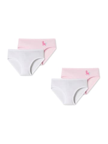 Schiesser Hüftslip Allday Basic in weiß/pink