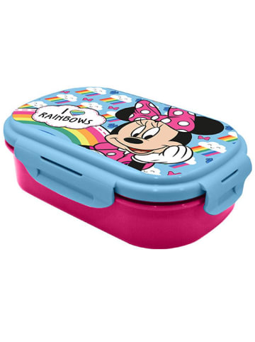 Kids Licensing Disney Minnie Mouse Brotdose mit Besteck i Love Rainbows 3 Jahre