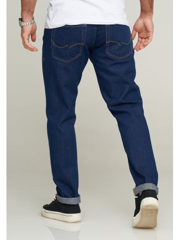 Jack & Jones Jeans Straight Leg - JJIMIKE JJARIS in Dark Blue Denim