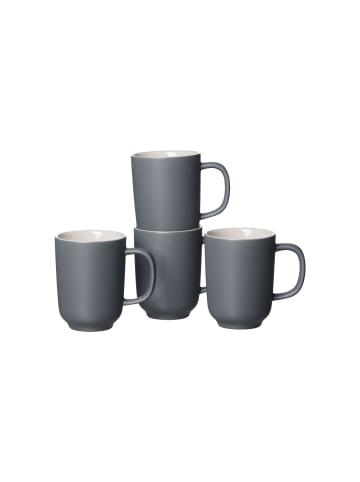 Ritzenhoff & Breker 4er Set Kaffeebecher Jasper 285 ml in Grau