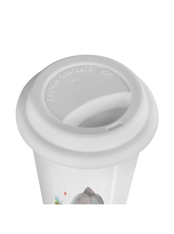 Mr. & Mrs. Panda Thermobecher To Go Elefant Biene ohne Spruch in Weiß