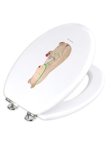 Mr. & Mrs. Panda Klo-Deckel Bär Arzt ohne Spruch in Weiß