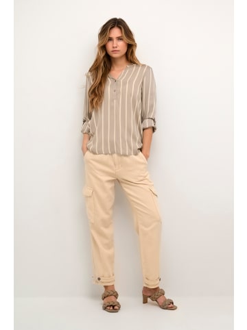 Kaffe Langarm-Bluse KAstridy Regular fit in Fallen Rock/Sand Dollar