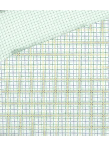 kaeppel 2 tlg. Seersucker Bettwäsche 135x200cm Plaid Streifen in Mint