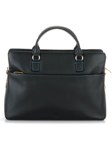 MYWALIT Aktentasche Leder 40 cm Laptopfach black-pace