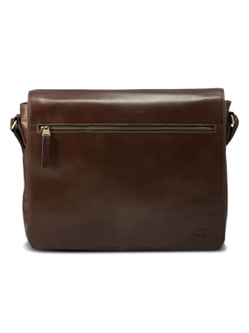 Jost Skagen Aktentaschen Messenger Leder 38 cm Laptopfach in redbrown