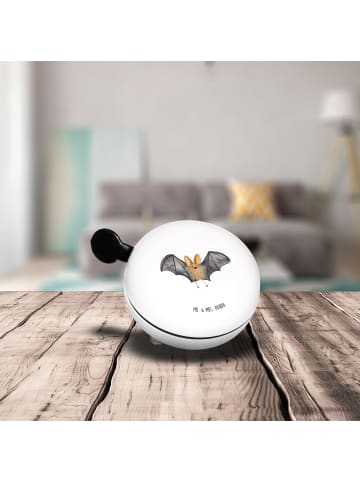 Mr. & Mrs. Panda Fahrrad Klingel Fledermaus Flügel ohne Spruch in Weiß