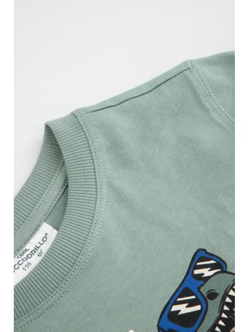 Coccodrillo Langärmliges Baumwollshirt in grün