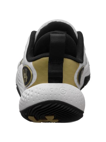 Under Armour Basketballschuh Spawn 5 in weiß / gold