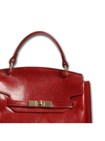 Toscanto Handtasche Leder rot ca. 25cm