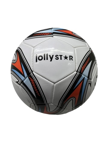 COFI 1453 JollyStar Fußball Champion Ball Größe 5 Semi Pro 32 Panels TPU 350g in Weiß