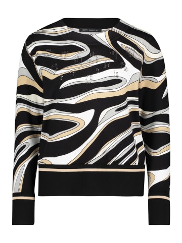 Betty Barclay Feinstrickpullover langarm in Schwarz/Grau