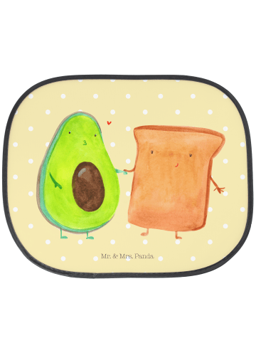 Mr. & Mrs. Panda Sonnenschutz Fürs Auto Avocado Toast ohne Spruch in Gelb Pastell