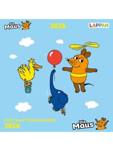 LAPPAN Kalender - Der Kalender mit der Maus - Postkartenkalender 2026
