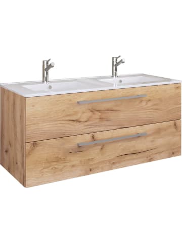 ebuy24 Waschbeckenunterschrank Budasi Eiche 111 x 47 cm