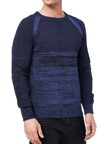 Rusty Neal Sportiver Feinstrick Rundhals Pullover in Marine