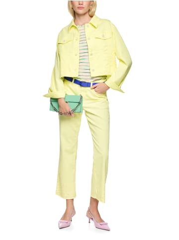 MARC CAIN COLLECTIONS Kurze Jeansjacke aus Baumwollstretch in Deep Limonella