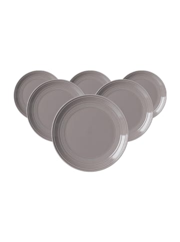 Ritzenhoff & Breker 6er Set Dessertteller Levi ø 21 cm in Grau