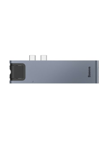 Baseus Baseus 7 in 1 HUB-Adapter kompatibel mit MacBook Pro 2016/2017/2018 in Grau