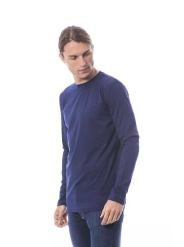 Verri Blau Baumwolle Herren T-Shirt