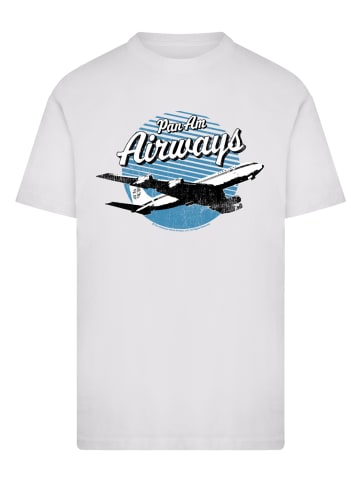 F4NT4STIC T-Shirt Pan Am Airways Retro Plane Take Off in weiß