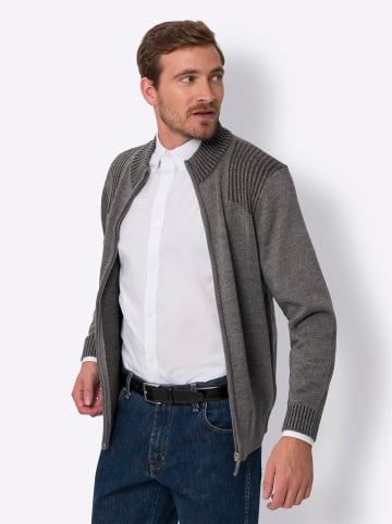 Sieh an! Strickjacke in grau