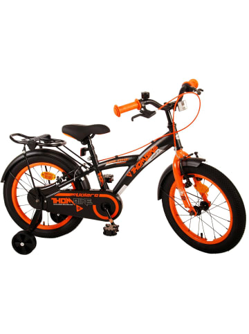 Volare Kinderfahrrad Thombike für Jungen 16 Zoll Kinderrad in Schwarz Orange 4 Jahre