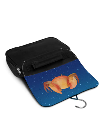 Mr. & Mrs. Panda Kulturbeutel Sternzeichen Krebs ohne Spruch in Sternenhimmel Blau