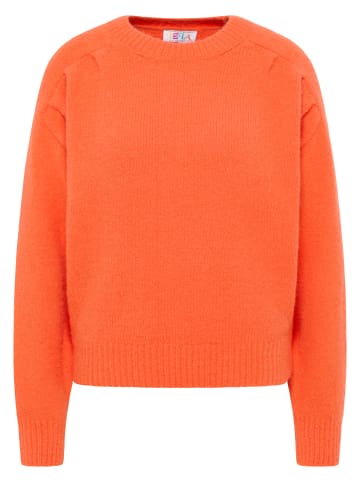 IZIA Legerer Strickpullover in Orange