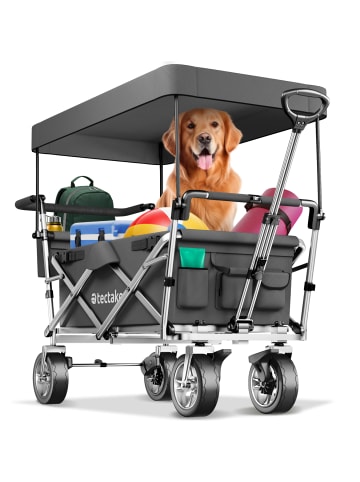 tectake Faltbarer Handwagen Nico mit Tragetasche Belastbarkeit 80kg