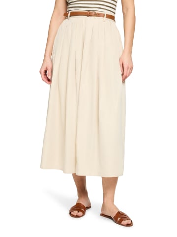 CARTOON A-Linien-Rock mit Gürtel in Pearl Vanila