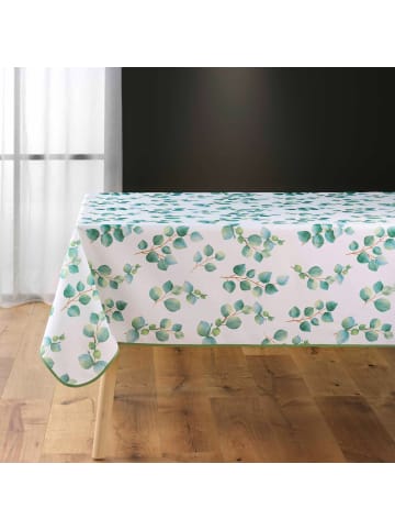 Douceur d’Intérieur Tischdecke aus Polyester mit Druck LEANDRE in Grün, 150 x 240 cm
