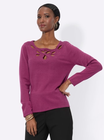 creation L Langarm-Pullover in erika