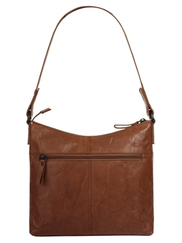 SPIKES & SPARROW Umhängetasche SHOULDER BAG echt Leder in cognac