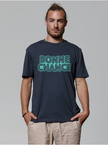 wat? Apparel T-Shirt Bonne Chance in India Ink Grey