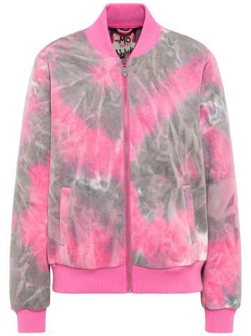 myMo ROCKS Sweatjacke in Pink Blau