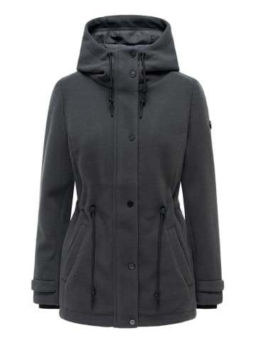 Navahoo Kurzmantel Lächelstern 14 in Anthracite