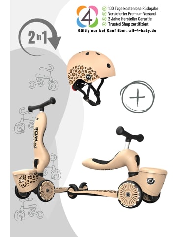 Scoot & Ride Scoot&Ride Highwaykick 1 Lifestyle inkl. Helm - Farbe: leopard