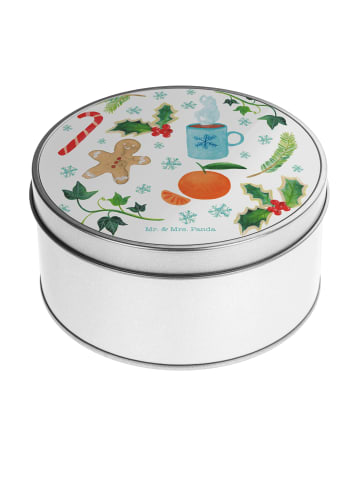 Mr. & Mrs. Panda Keksdose Winter mit Spruch in Bunt
