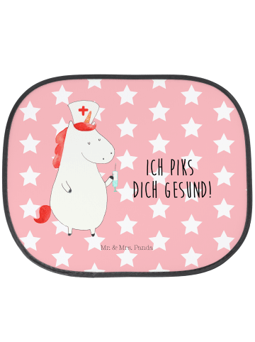 Mr. & Mrs. Panda sonnenschutz Einhorn Krankenschwester mit Spruch in Rot Pastell