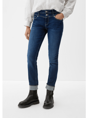 QS Denim Hose lang in Blau