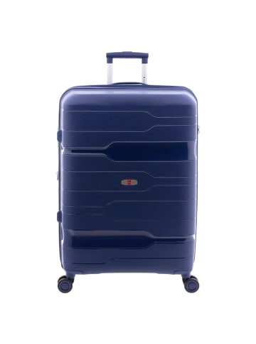 Gladiator 3800 4 Rollen Trolley 77 cm mit Dehnfalte blue