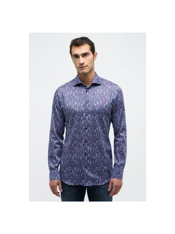 Eterna Langarmhemd in Blau