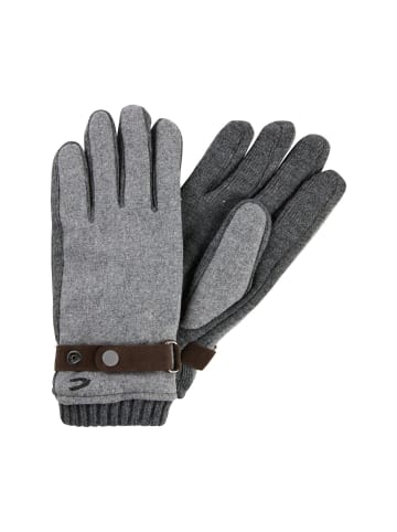 Camel Active Strickhandschuhe mit Fleecefutter in Dunkelgrau