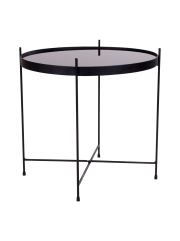 ebuy24 Couchtisch Verle Schwarz 48 x 48 cm