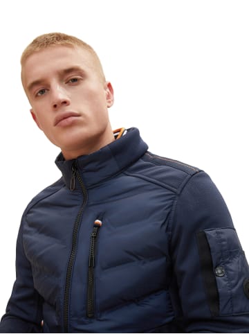 Tom Tailor Jacke 'Hybrid' in dunkelblau