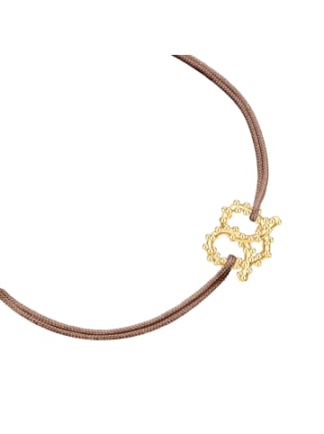 Glanzstücke München Armband Herz-Breze aus Sterling Silber in gelbgold