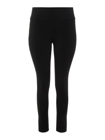 Vila Einfarbige Leggings Stretch Stoff Hose Übergröße Plus Size VIJENNI in Schwarz