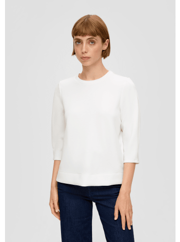 s.Oliver Sweatshirt 3/4 Arm in Creme