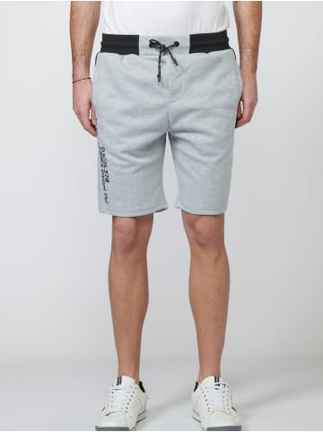 KOROSHI JOGGER INTERLOCK SHORTS in grau